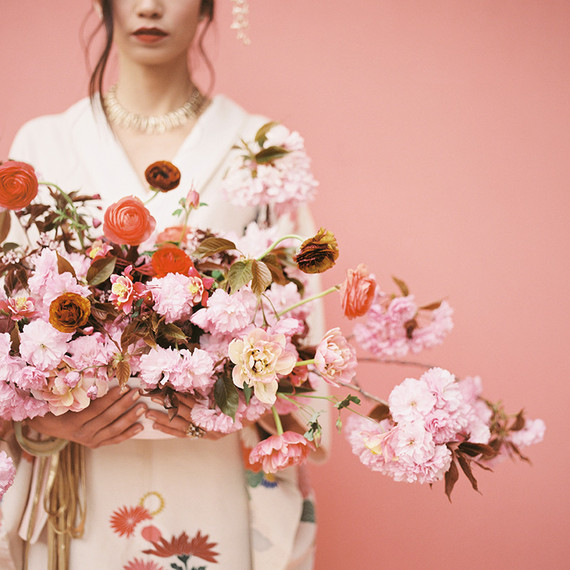 Modern Asian inspired spring wedding ideas