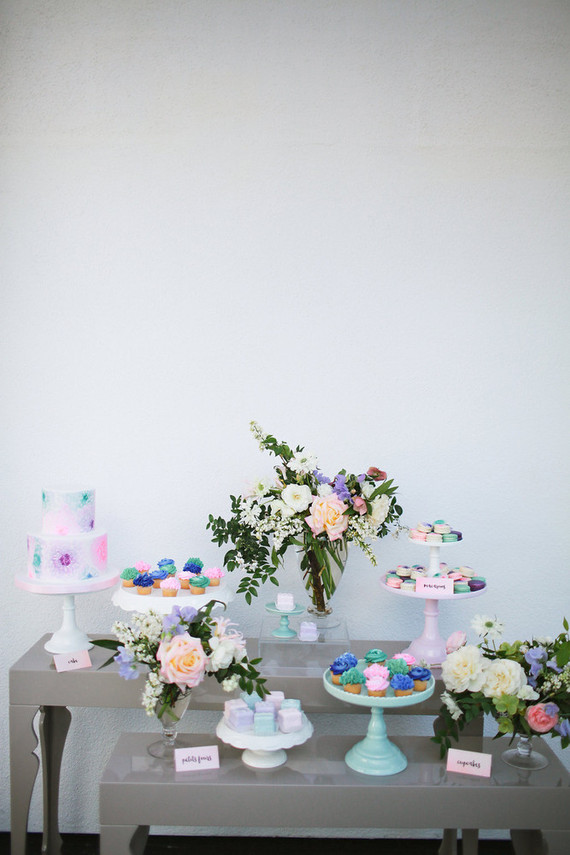 Bridal shower dessert table