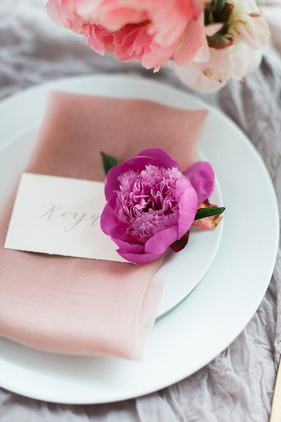 Pretty peony wedding inspiration Inspiration