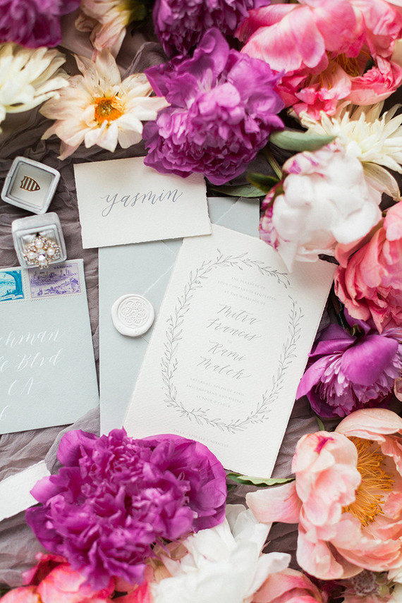 Pretty peony wedding inspiration Inspiration