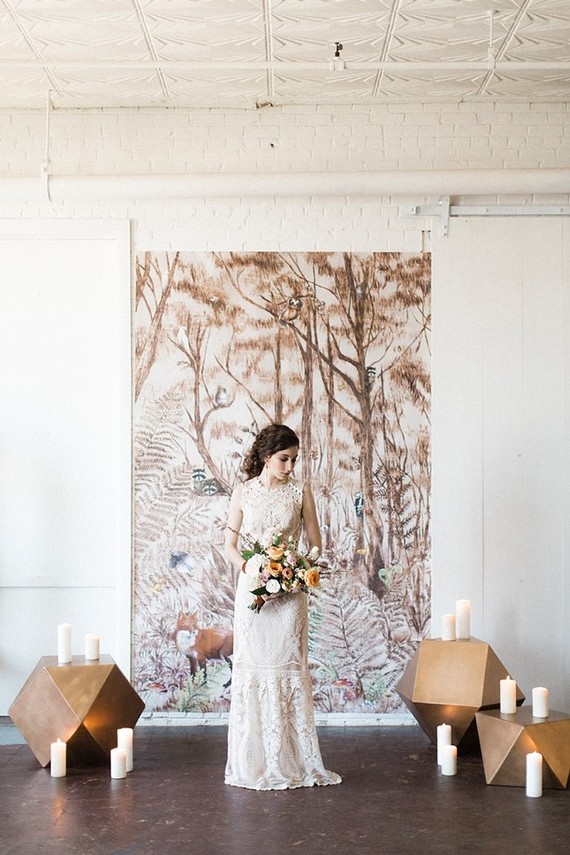 Feminine forest wedding inspiration