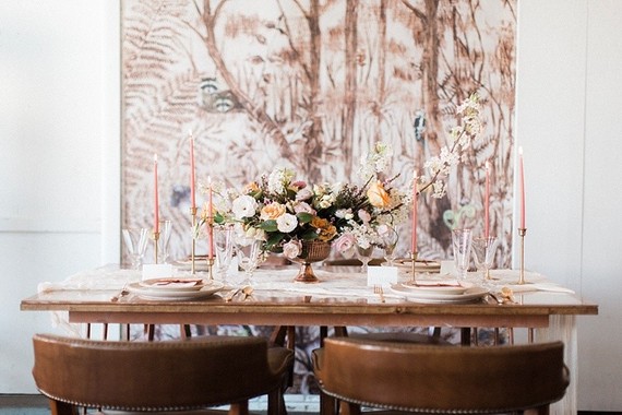 Feminen forest wedding inspiration