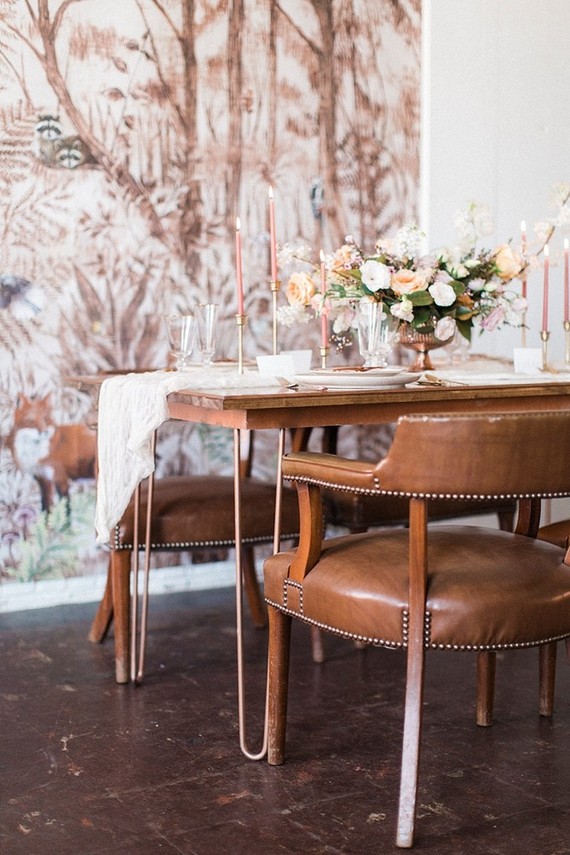 Brown, pink, and gold wedding ideas