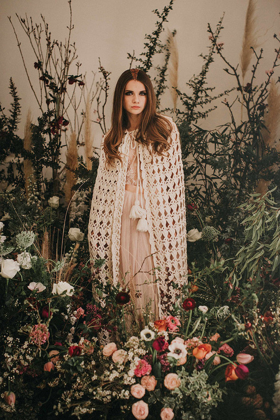 Knit cape