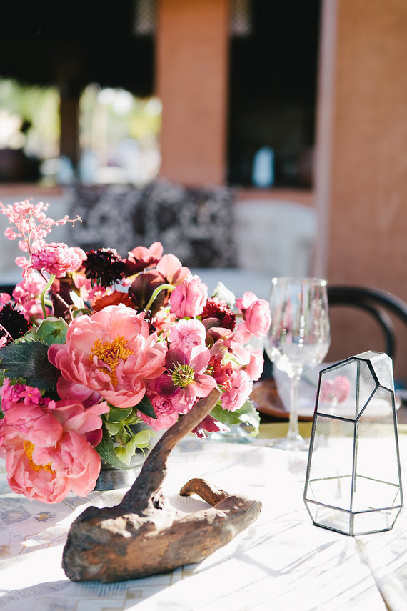 Pink peony florals