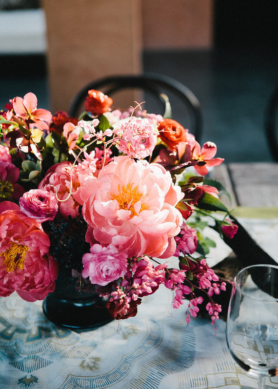 Pink peony florals