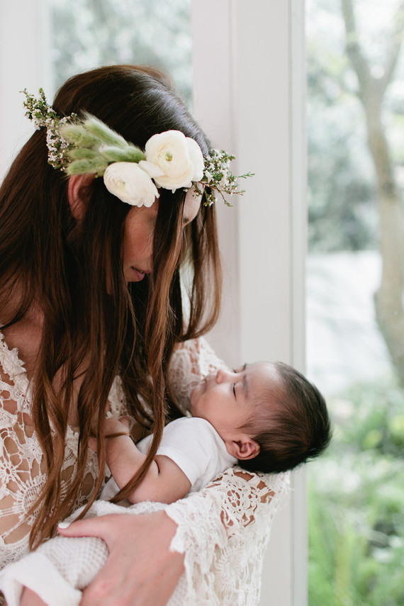 All white baby shower