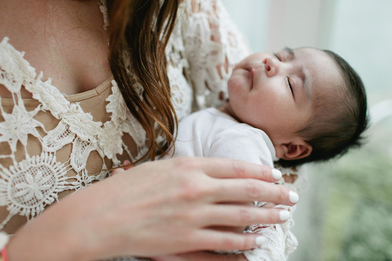 All white baby shower