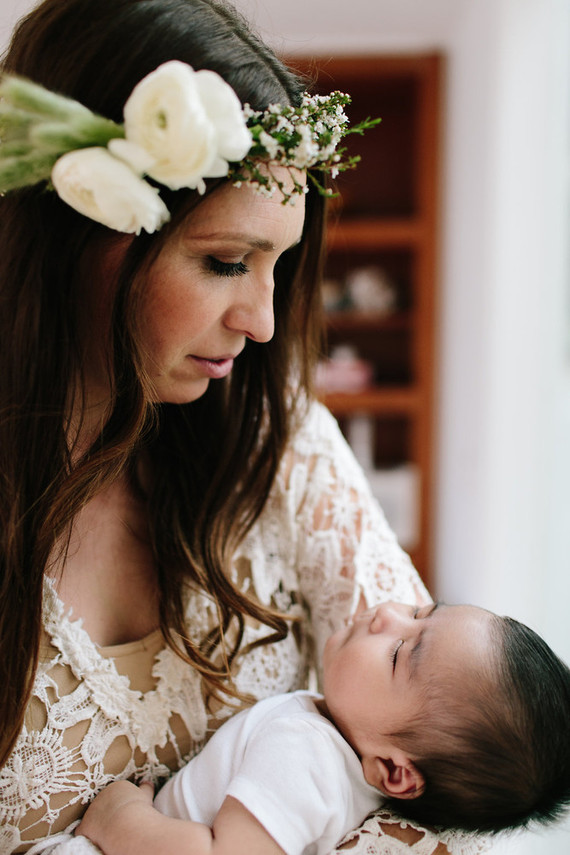 All white baby shower