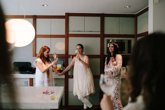 All white baby shower