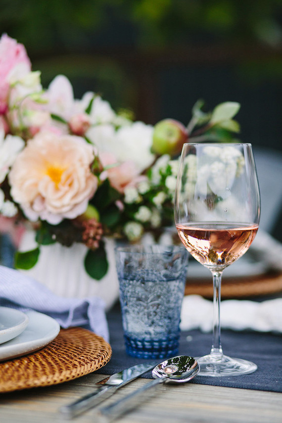 Summer oysters and rose party with 100 Layer Cake and Crate and Barrel