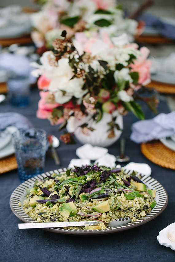 Summer oysters and rose party with 100 Layer Cake and Crate and Barrel Inspiration