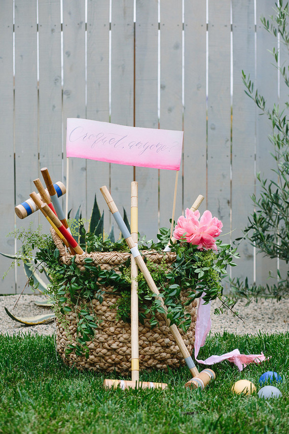 Summer croquet party