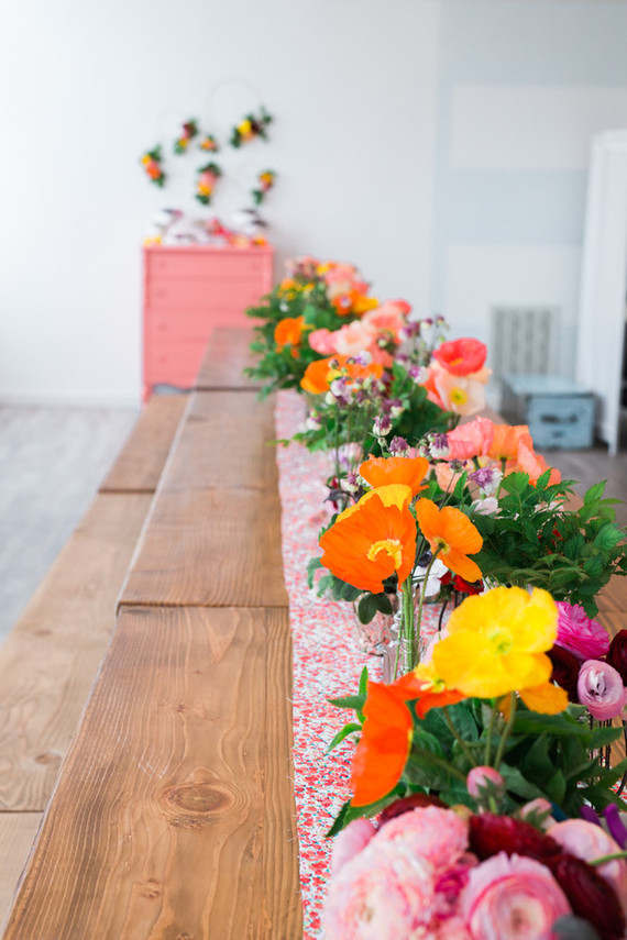 Floral mother-daughter brunch