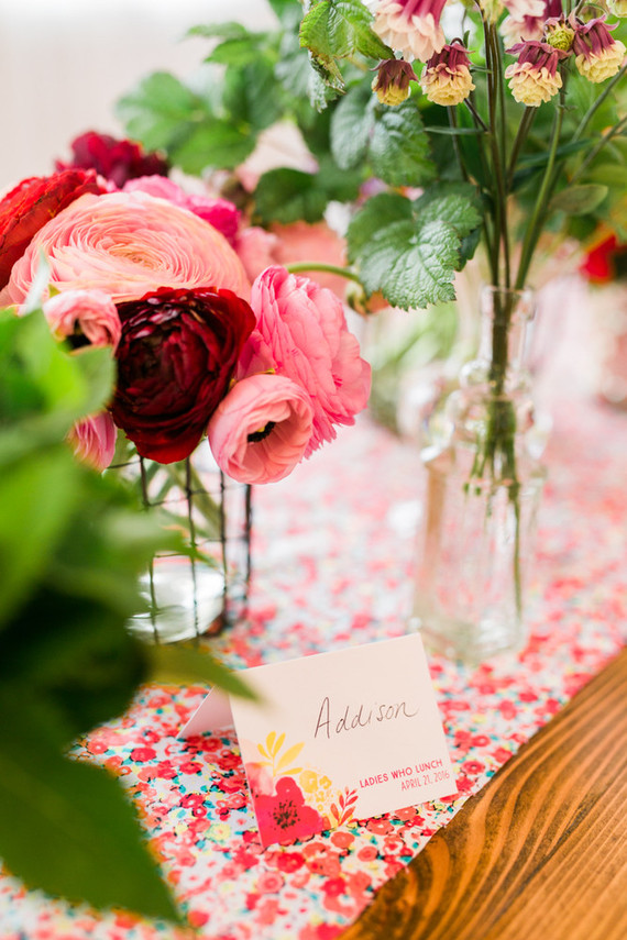 Floral mother-daughter brunch