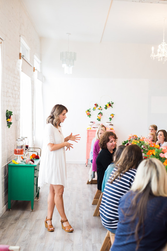 Floral mother-daughter brunch