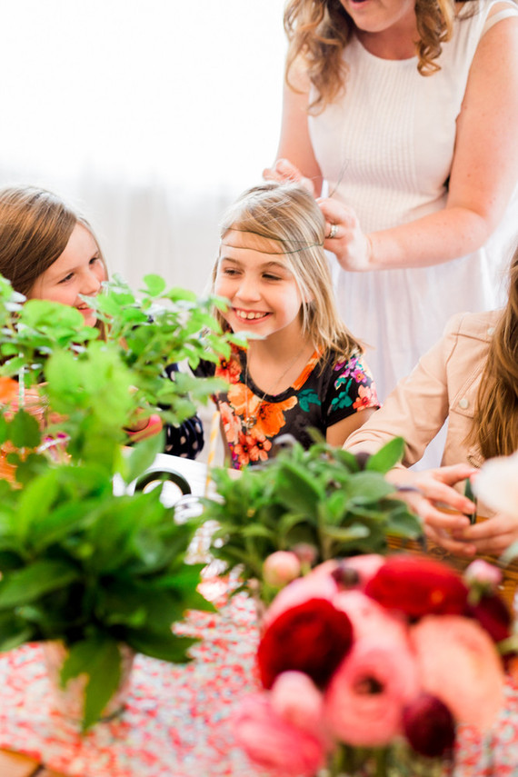 Floral mother-daughter brunch
