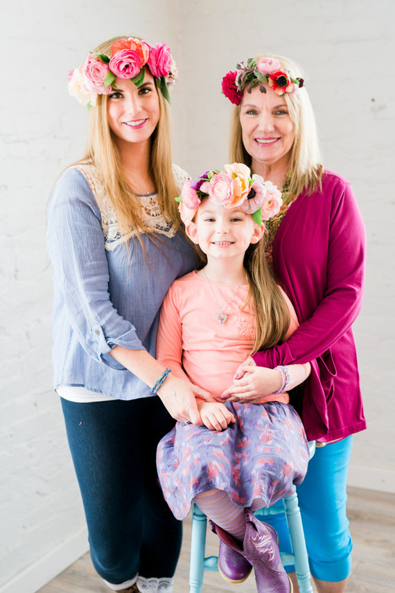 Floral mother-daughter brunch