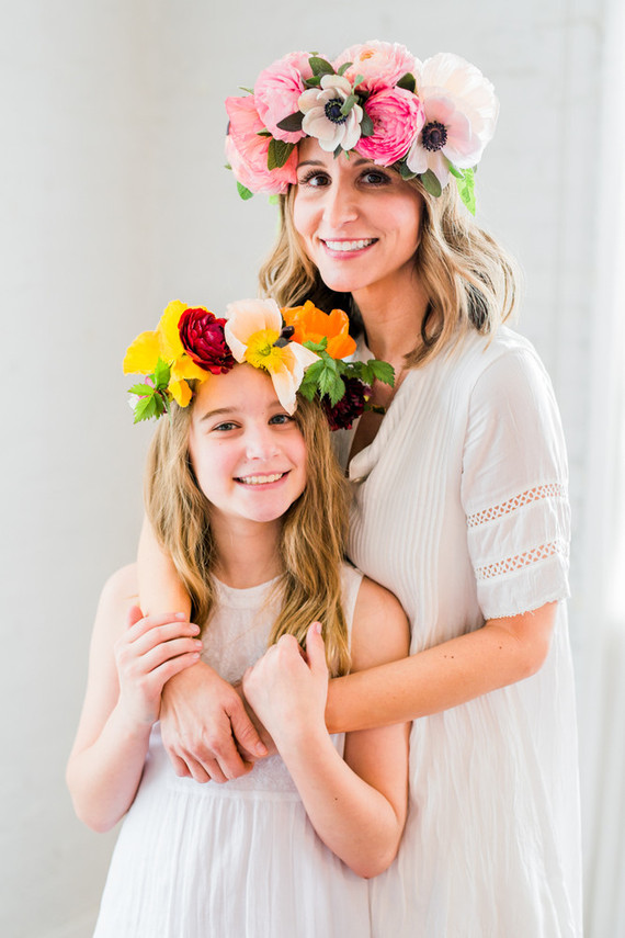 Floral mother-daughter brunch