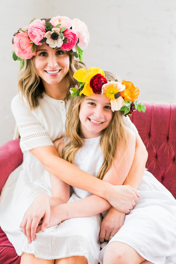 Floral mother-daughter brunch