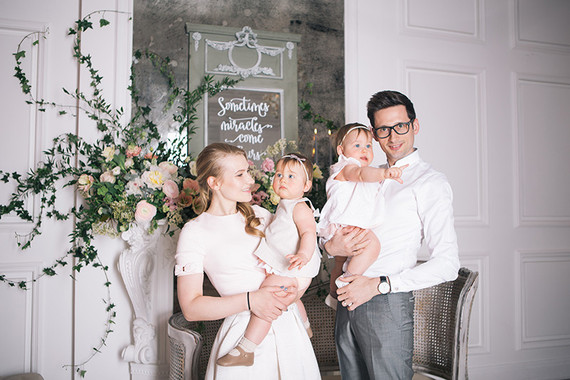 Floral twin 1st birthday party