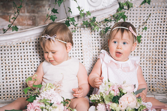 Floral twin 1st birthday party