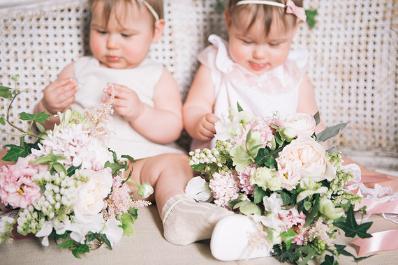 Floral twin 1st birthday party