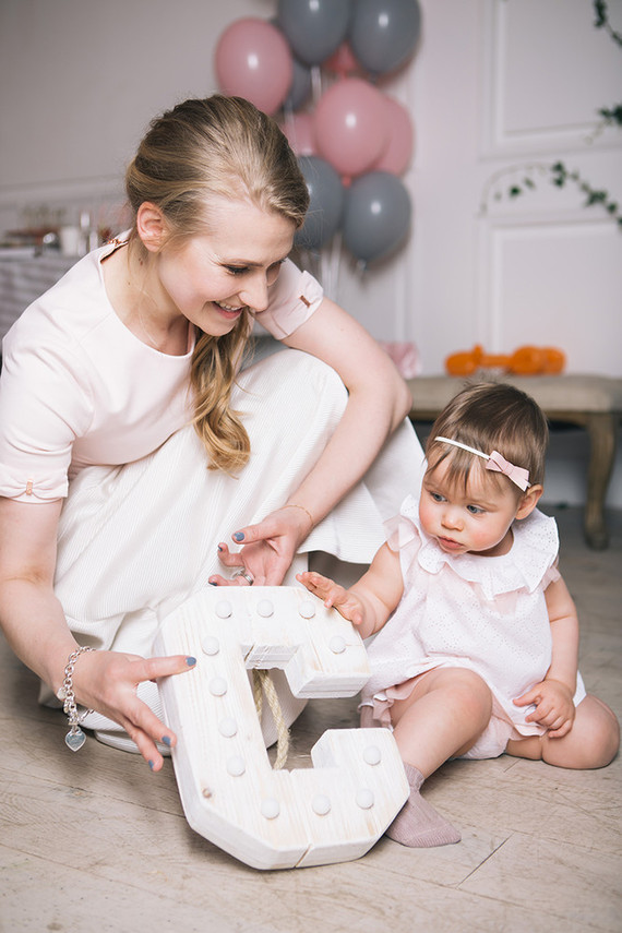 Floral twin 1st birthday party