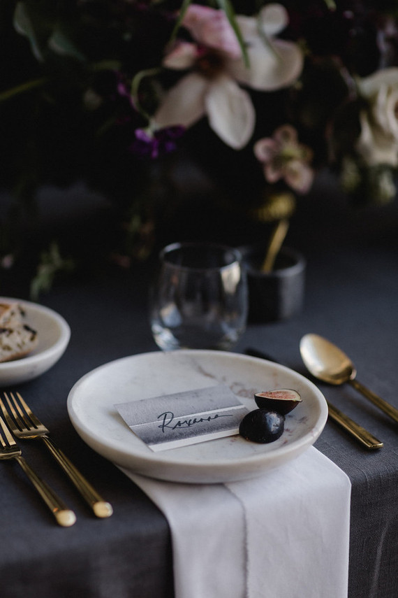Moody modern wedding inspiration