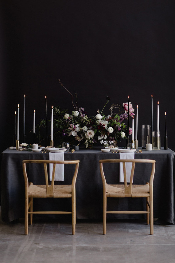 Moody modern wedding inspiration Inspiration