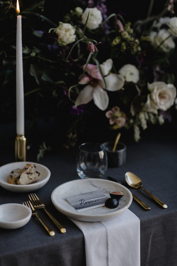 Moody modern wedding inspiration Inspiration