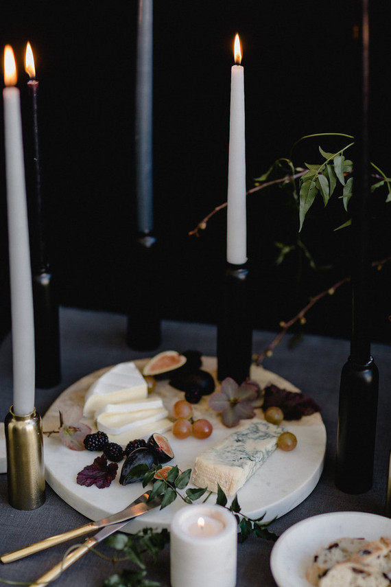 Modern cheese platter