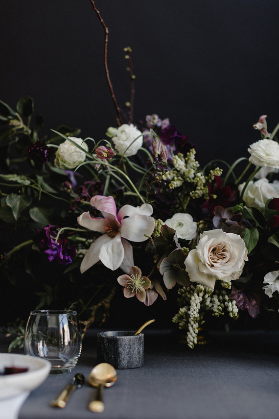Moody modern wedding inspiration Inspiration