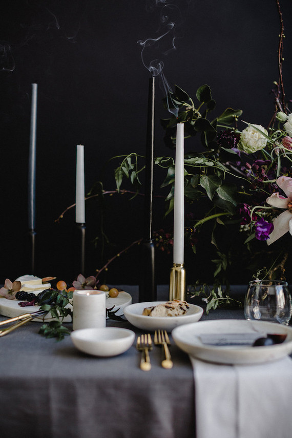 Moody modern wedding inspiration Inspiration