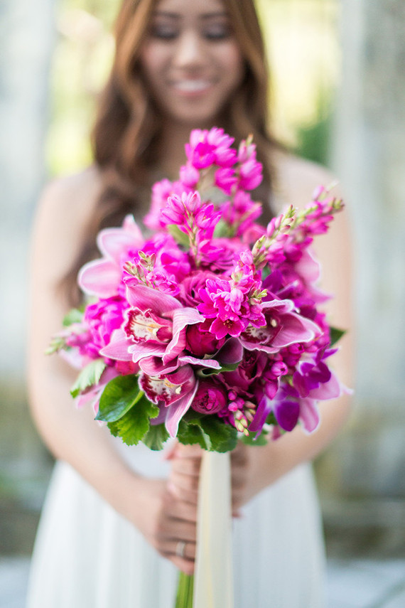 Pink bridal bouquet