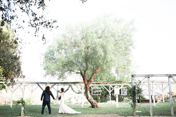 Rustic California garden wedding