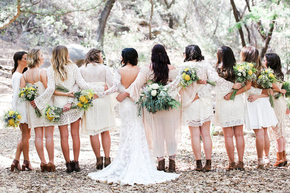 White bridesmaid dresses Inspiration