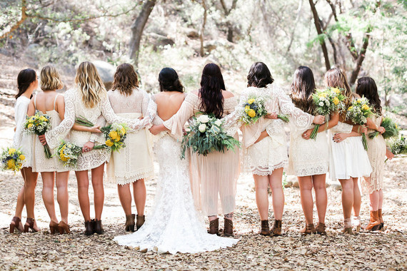 White bridesmaid dresses