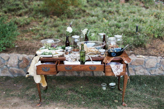 Rustic California garden wedding