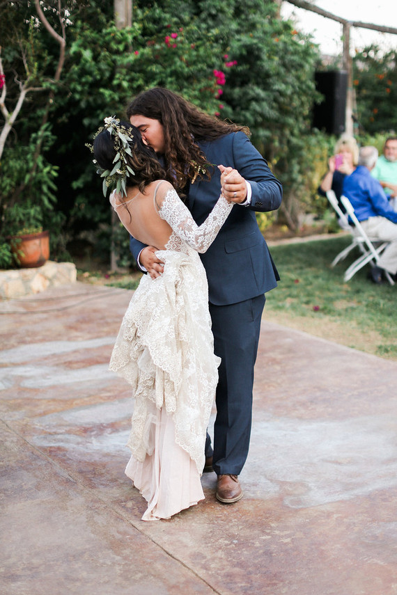 Rustic California garden wedding