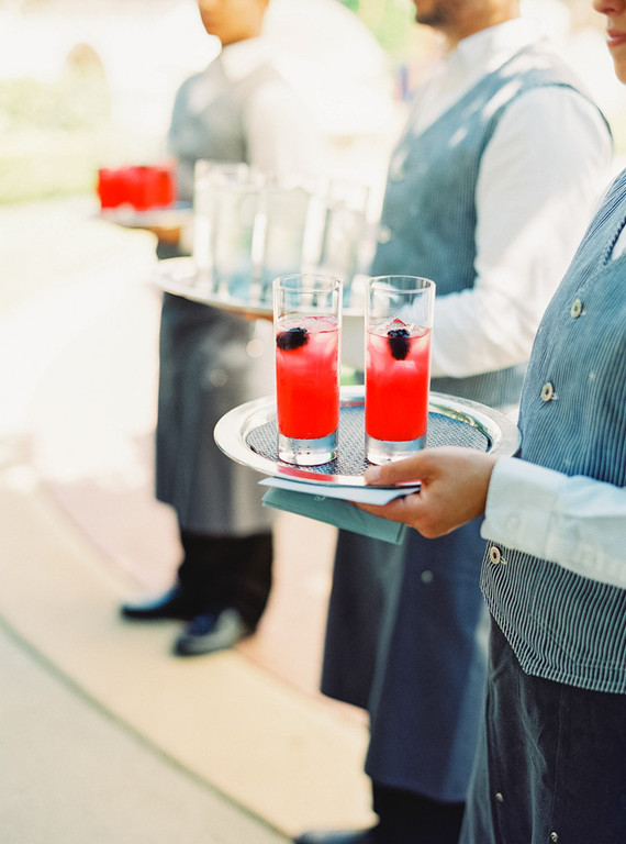 Berry lemonade cocktail