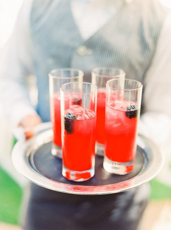 Berry lemonade cocktail