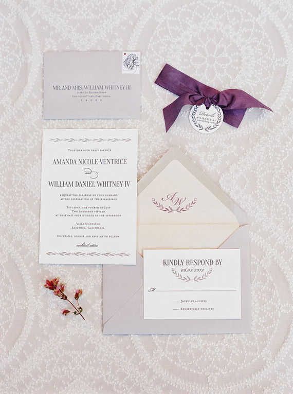 Classic garden villa wedding in California Inspiration