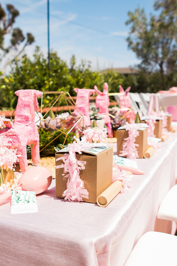 Pink cactus themed 1st birthday