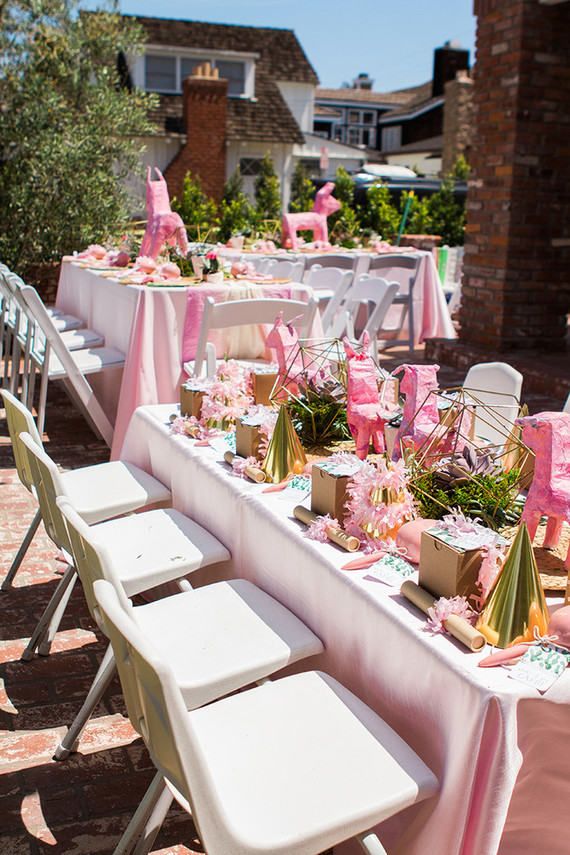 Pink cactus themed 1st birthday