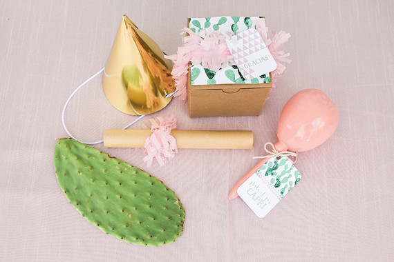 Pink cactus themed 1st birthday