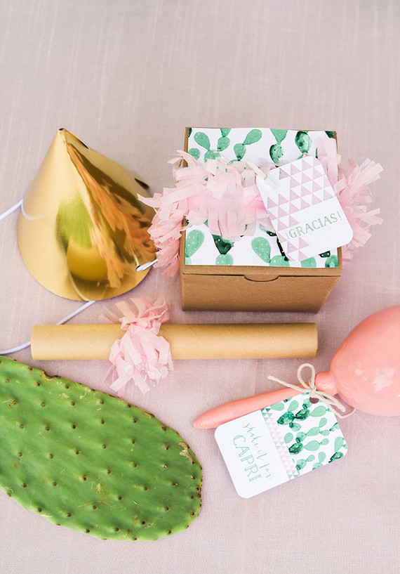 Pink cactus themed 1st birthday