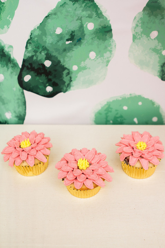 Pink cactus themed 1st birthday