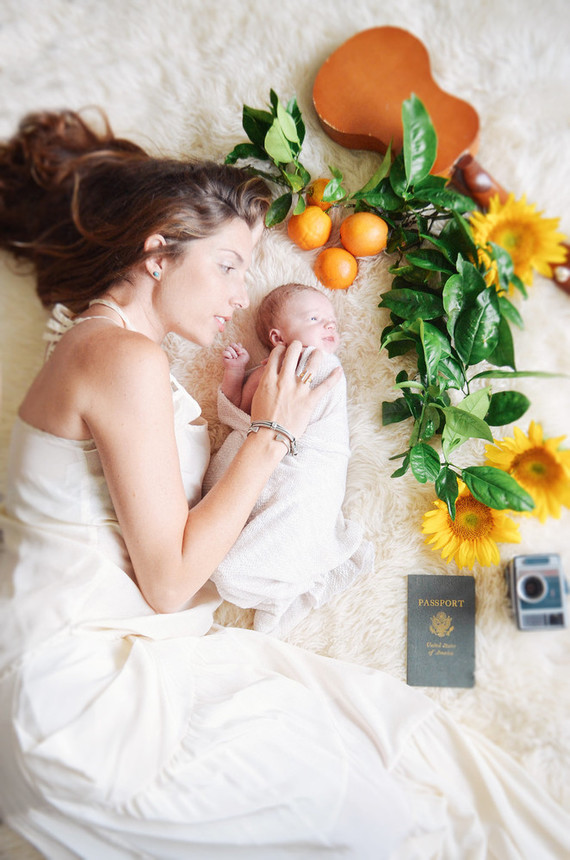 Summery newborn photos Inspiration