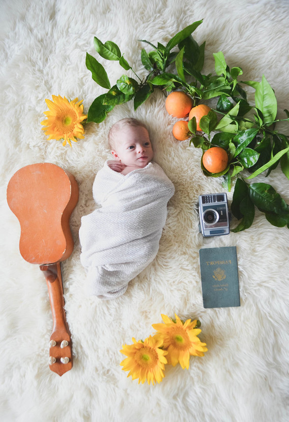 Summery newborn photos